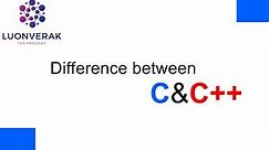 Difference between C & C++ Programming