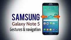 Samsung Galaxy Note 5 (N920A) - Gestures & navigation