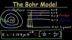 Bohr Model of the Hydrogen Atom, Electron Transitions, Atomic Energy Levels, Lyman & Balmer Series
