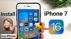 How to Get iOS 16 on iPhone 7 🔥 | How To Update To ios 16 on iphone 7 | iOS 16 Update For iPhone 7