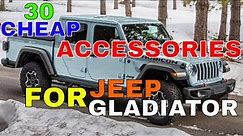 30 TOP SELLING CHEAP UPGRADES MODS ACCESSORIES FOR JEEP GLADIATOR FOR INTERIOR EXTERIOR UNDER $50