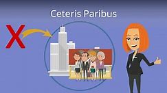 Ceteris paribus · Klausel einfach erklärt   Beispiel