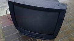 2000 Sharp 25N-S100 CRT Television Set on the Street