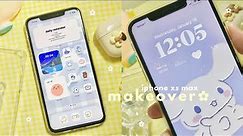 iphone xs max makeover in 2023 🐳🧸 | lock screen, widgets, & new accessories