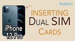 iPhone 12 Pro - Dual SIM cards - How to Insert and Remove Physical SIMs | Howtechs