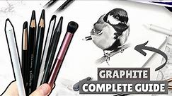 HOW to USE GRAPHITE PENCILS | COMPLETE GUIDE for BEGINNERS