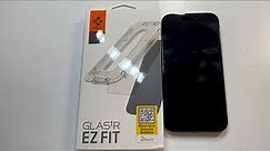 Spigen Tempered Glass Screen Protector [GlasTR EZ FIT] for iPhone 15 Pro Review