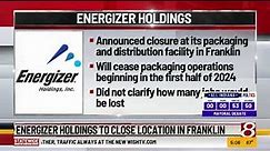 Energizer Holdings to close packaging location