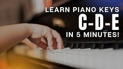 Learn The Piano Keys FAST! Part 1: The Secret To C-D-E 👀 FREE Tutorial Included! #pianoforbeginner