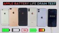 iPhone 6 Vs 7 Plus Vs Xr Vs Xs Max Vs 11 - Battery Life Drain Test 2023 - Latest iOS
