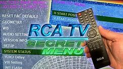 How To Enter The Secret Menu On An RCA TV - Fix Overscan Issues on RCA TV's