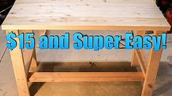Build a Super CHEAP and EASY DIY Desk!
