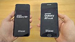 Samsung Galaxy S8 Plus vs Galaxy A9 Pro - Speed Test! (4K)