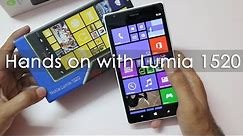 Nokia Lumia 1520 Windows Phone Unboxing & Hands On Overview