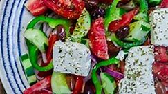 Greek Salad (Traditional Horiatiki Recipe) | The Mediterranean Dish