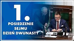 1. posiedzenie Sejmu - dzień dwunasty. 20 grudnia 2023 r.