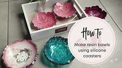 EPOXY RESIN BOWLS from A to Z - How to make and shape a resin bowl with and without druzy inserts