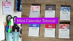 2024 Mini Calendar Tutorial- Tear off each month - small calendar for the wall