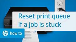 How to fix a print job stuck in the queue for HP printers | HP Support