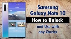 How to Unlock Samsung Galaxy Note 10