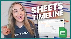 NEW Google Sheets Timeline View | How to Use Timeline View in Google Sheets