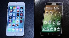 iPhone 6S vs Samsung Galaxy S6 : speed-test vidéo / qui est le plus rapide ?