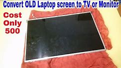 How to make portable TV or Monitor using old laptop screen