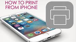 How To - Print wirelessly from iPhone, iPad, or iPod Touch