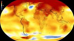 Global temperature anomalies from 1880 to 2018