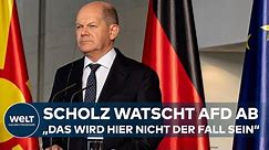 HÖHENFLUG DER AFD: Bundeskanzler Olaf Scholz äußert sich klar zur Rolle der Partei in Deutschland