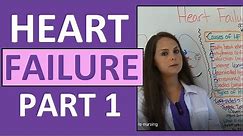 Congestive Heart Failure (CHF) Pathophysiology, Nursing, Treatment, Symptoms | Heart Failure Part 1
