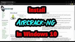 Install and Setup Aircrack-ng in Windows 10 | Wi-Fi Hacking Tool | Mr Cyber Boy