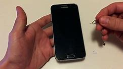 Samsung Galaxy S6: How to Insert Sim Card
