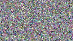 Color TV static white noise 1 minute