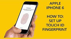 How to Set up Touch ID on iPhone 6s/7/8/X