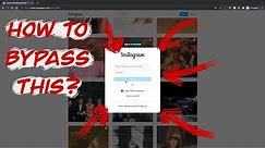 How to bypass Instagram login? | incognito mode | see sb's profile