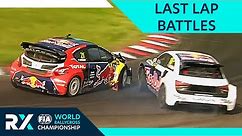The BEST Rallycross Final Corner Fights, Last Lap Dramas and Close Race Finishes!