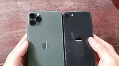 iPhone 11 Pro Max vs iPhone SE (2020) | Fingerprint, Speedtest, Camera Comparison