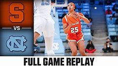 Syracuse vs. North Carolina Full Game Replay | 2023-24 ACC Women’s Basketball
