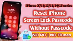 Reset iPhone Screen Lock Passcode Without Data Losing | Unlock iphone X/11/12/13/14/15