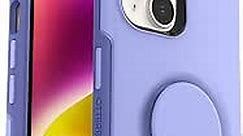 OtterBox iPhone 14 & iPhone 13 Otter + Pop Symmetry Series Case - PERIWINK (Purple), integrated PopSockets PopGrip, slim, pocket-friendly, raised edges protect camera & screen
