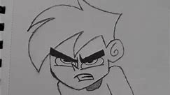 Sketching angry Danny Phantom 👻