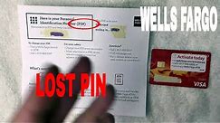 ✅ Lost Wells Fargo PIN Number? 🔴