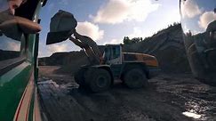 Truck Driving Volvo FMX 8x4 + Trailer in Quarry