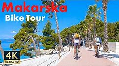 Makarska Riviera 🇭🇷 Croatia 4K Bike Tour Makarska Baska Voda Brela 2022
