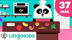 LUNCH TIME! 🍝 😋 Lingokids Food Songs for Kids + Vocabulary + Cartoons