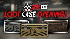 WWE 2K18 - OPENING 20+ LOOT CASES!! (WWE 2K18 Road To Glory/My Career)