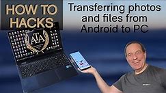 How to transfer pictures and files from an android phone to a PC using a USB! Works with tablets too