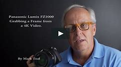 Panasonic Lumix FZ1000 4K Frame Grab Instructions