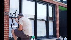 Storefront Window Painting HOW TO with Artist Josh Schultz